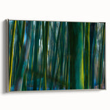 Dynamic Forest Motion Photography – Abstract Green Wall Art