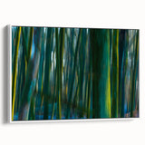Dynamic Forest Motion Photography – Abstract Green Wall Art