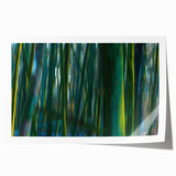 Dynamic Forest Motion Photography – Abstract Green Wall Art