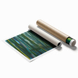 Dynamic Forest Motion Photography – Abstract Green Wall Art