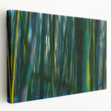 Dynamic Forest Motion Photography – Abstract Green Wall Art