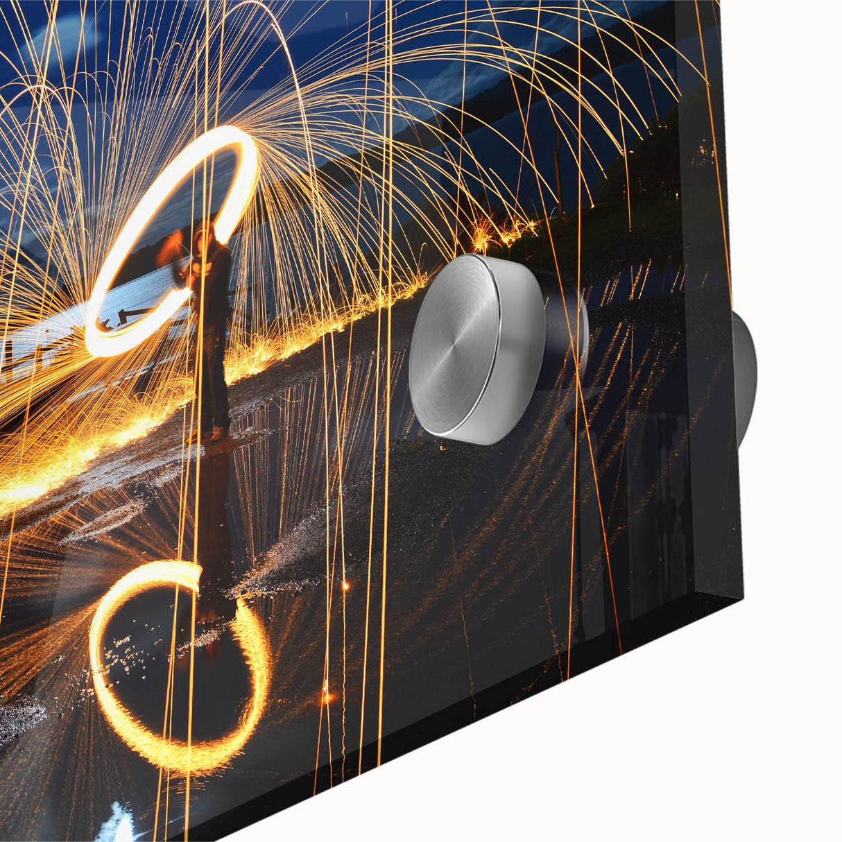Fiery Expression in Motion – Modern Emotive Figure Wall Art