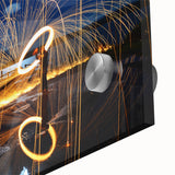Fiery Expression in Motion – Modern Emotive Figure Wall Art
