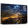 Fiery Expression in Motion – Modern Emotive Figure Wall Art