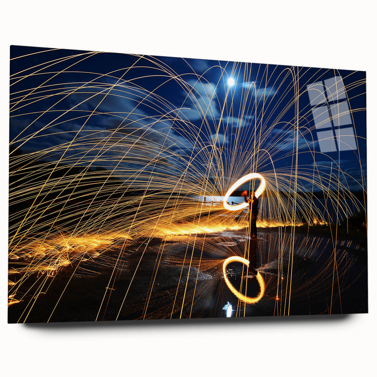 Fiery Expression in Motion – Modern Emotive Figure Wall Art