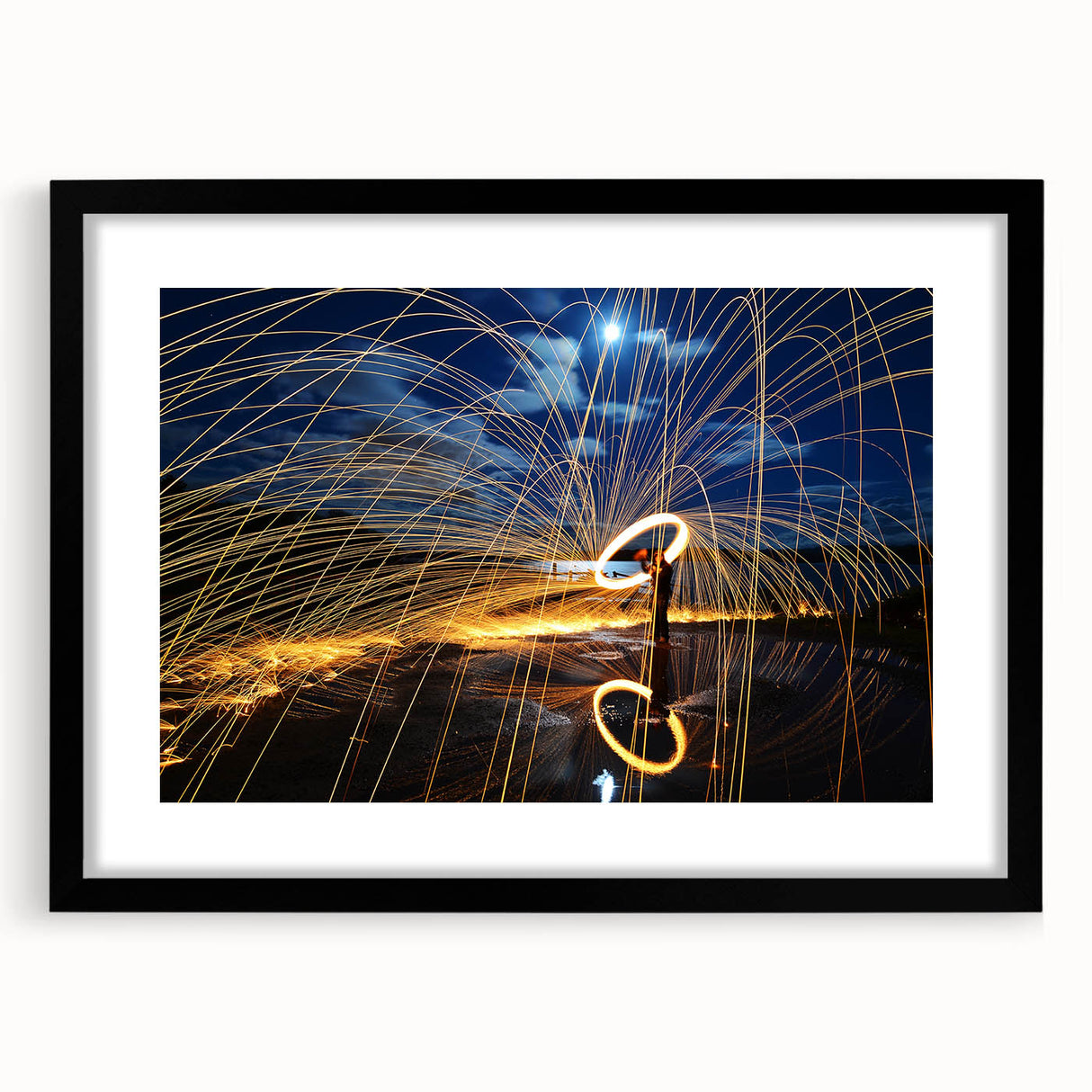 Fiery Expression in Motion – Modern Emotive Figure Wall Art