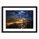 Fiery Expression in Motion – Modern Emotive Figure Wall Art