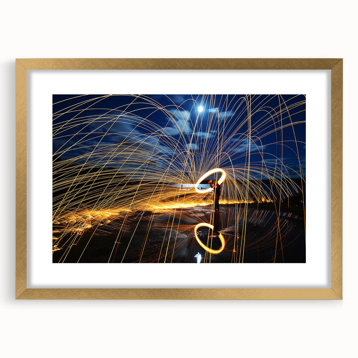 Fiery Expression in Motion – Modern Emotive Figure Wall Art