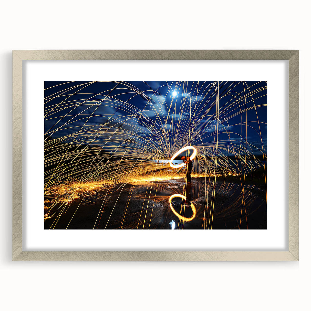 Fiery Expression in Motion – Modern Emotive Figure Wall Art