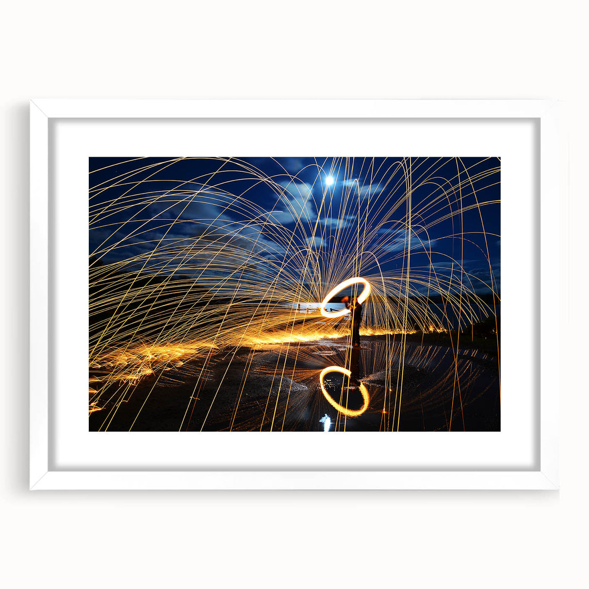 Fiery Expression in Motion – Modern Emotive Figure Wall Art