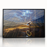 Fiery Expression in Motion – Modern Emotive Figure Wall Art