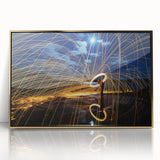 Fiery Expression in Motion – Modern Emotive Figure Wall Art