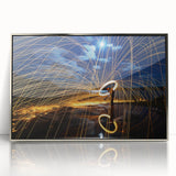 Fiery Expression in Motion – Modern Emotive Figure Wall Art