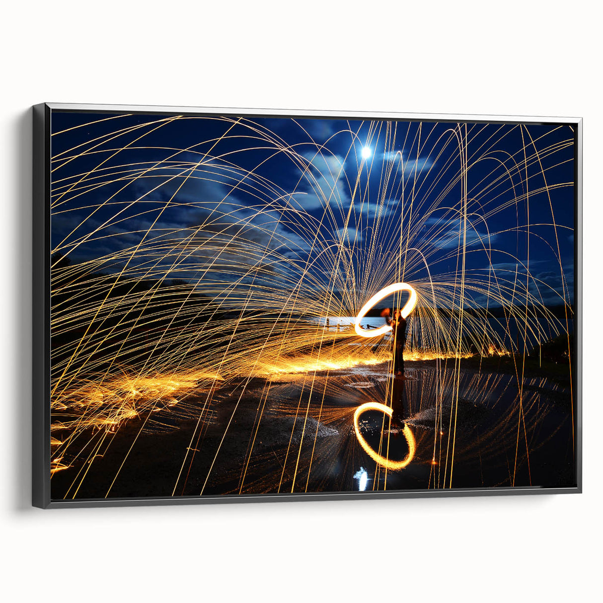 Fiery Expression in Motion – Modern Emotive Figure Wall Art