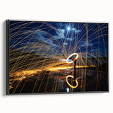 Fiery Expression in Motion – Modern Emotive Figure Wall Art