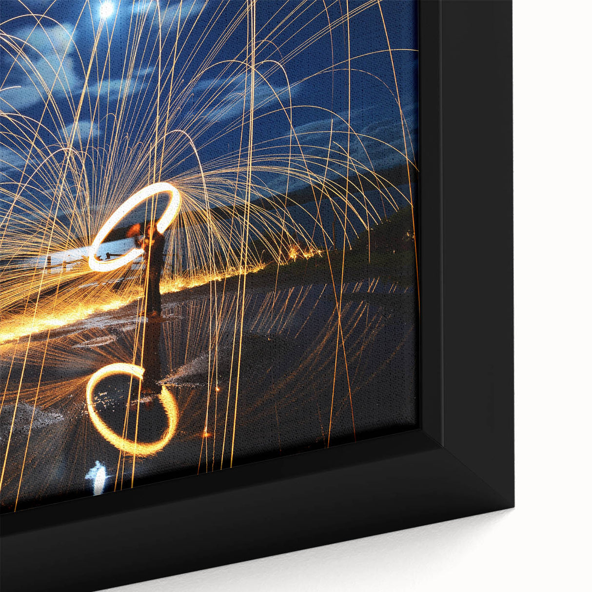 Fiery Expression in Motion – Modern Emotive Figure Wall Art