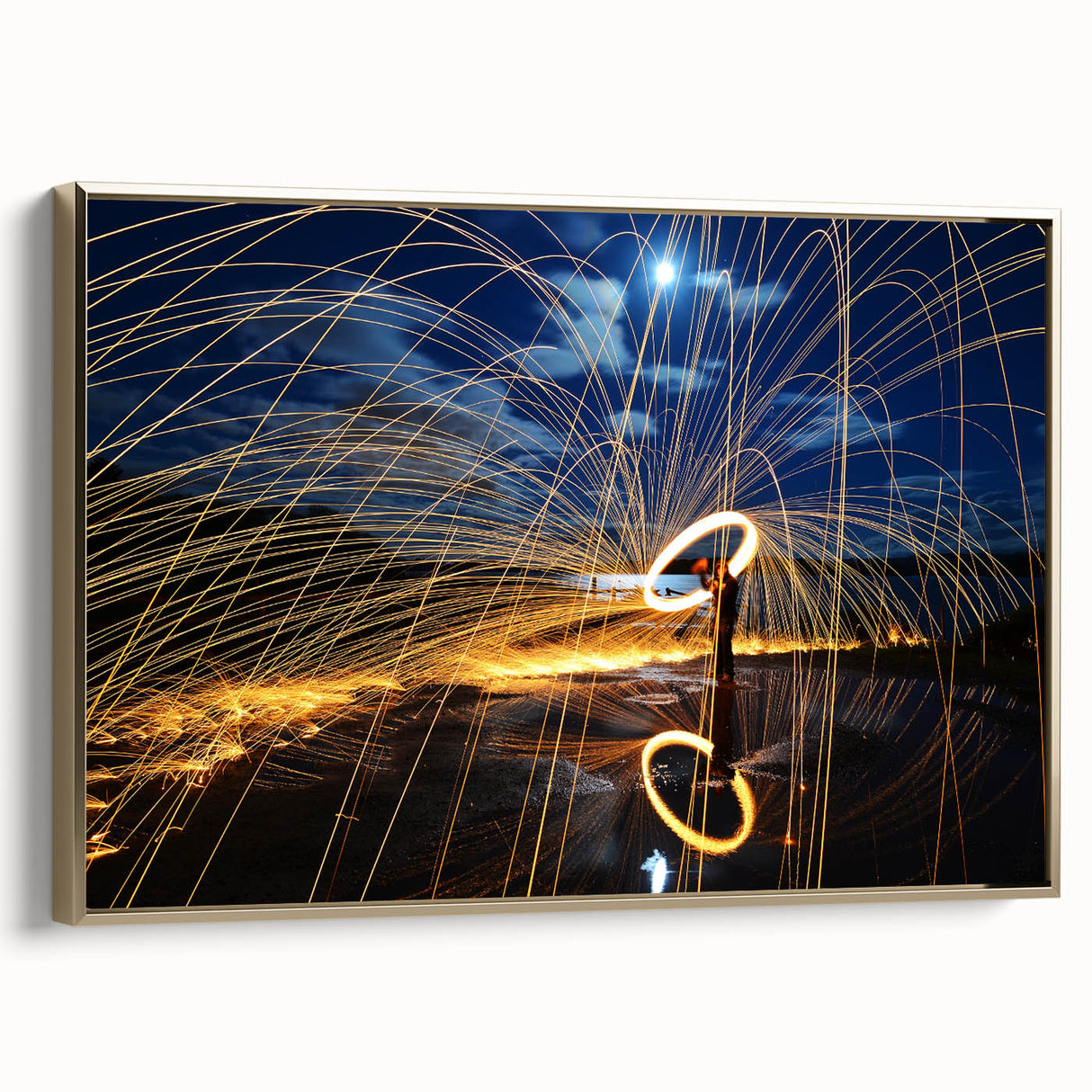 Fiery Expression in Motion – Modern Emotive Figure Wall Art