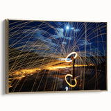 Fiery Expression in Motion – Modern Emotive Figure Wall Art