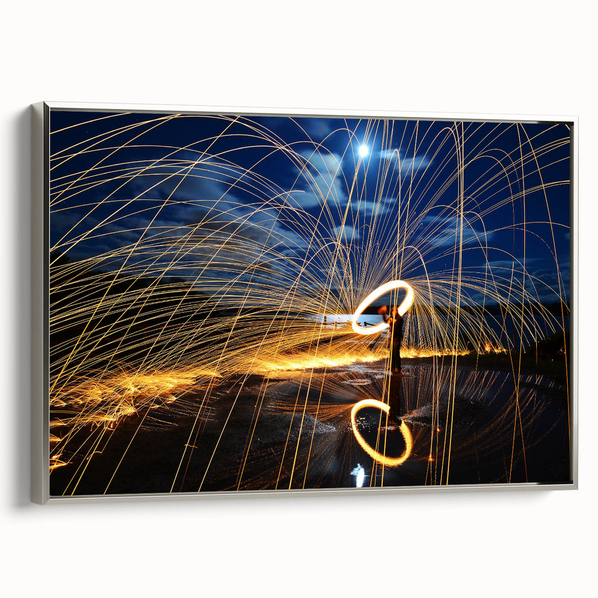 Fiery Expression in Motion – Modern Emotive Figure Wall Art
