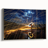 Fiery Expression in Motion – Modern Emotive Figure Wall Art