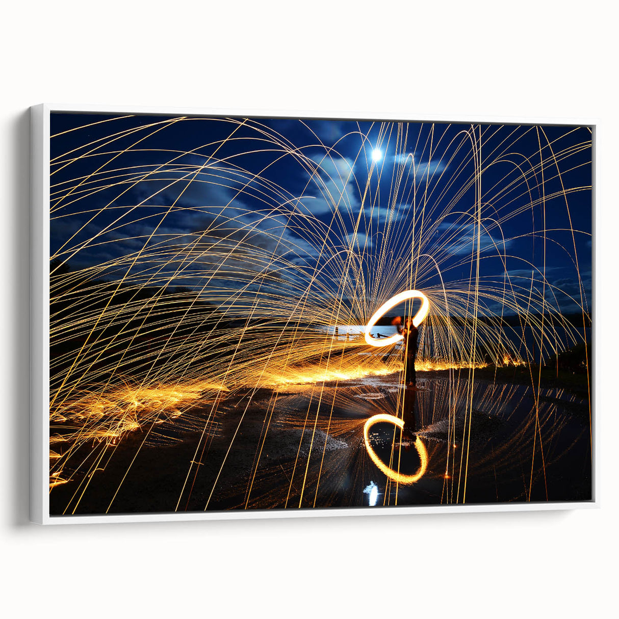 Fiery Expression in Motion – Modern Emotive Figure Wall Art