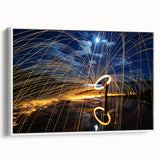 Fiery Expression in Motion – Modern Emotive Figure Wall Art
