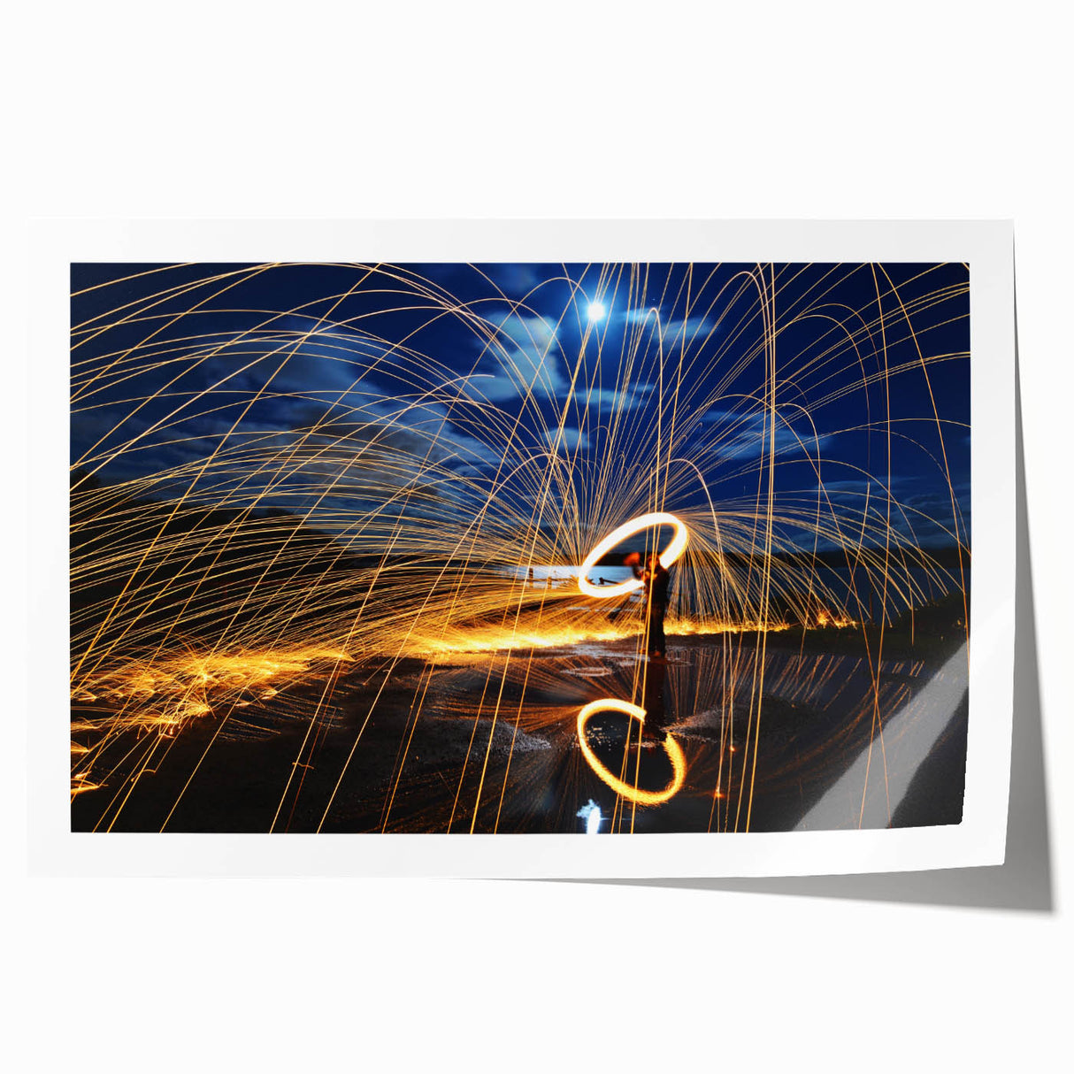 Fiery Expression in Motion – Modern Emotive Figure Wall Art