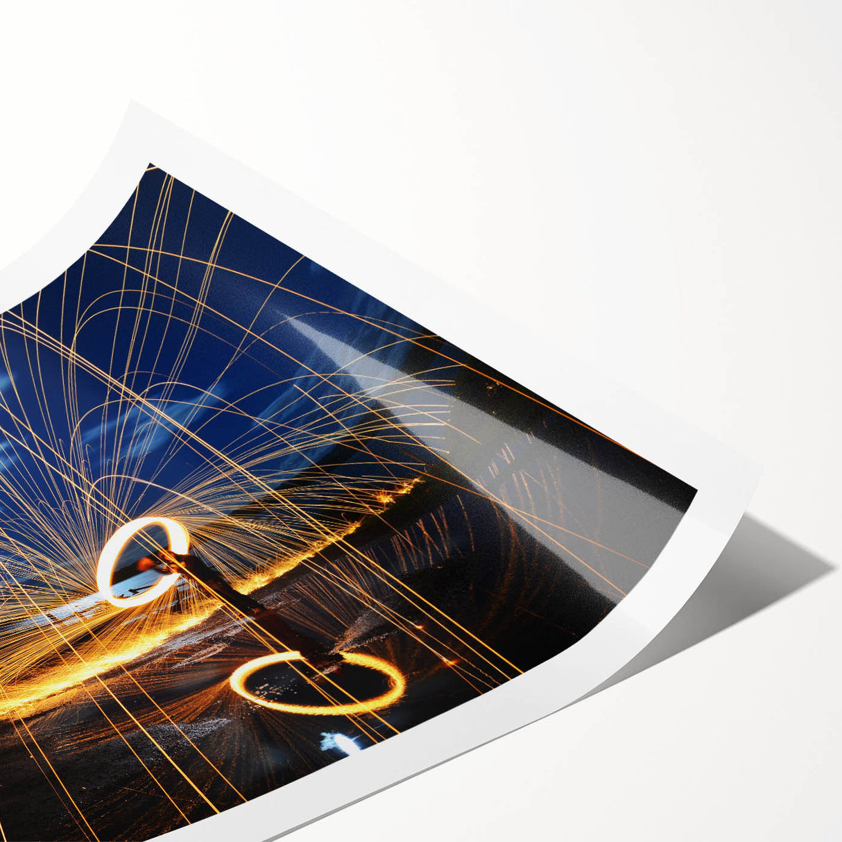 Fiery Expression in Motion – Modern Emotive Figure Wall Art