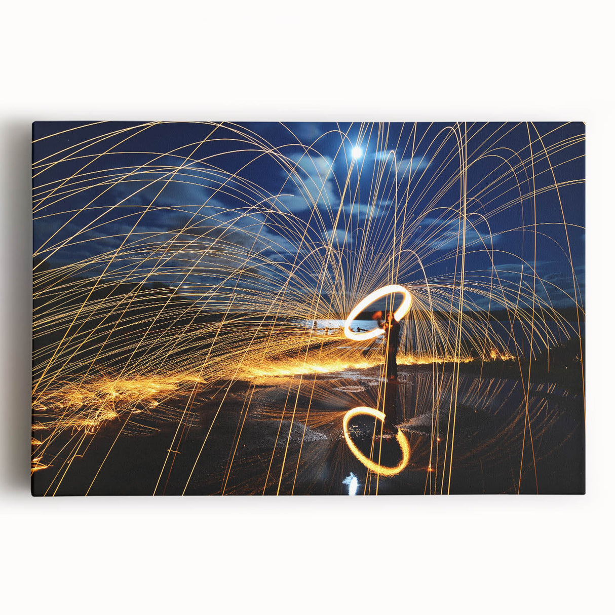 Fiery Expression in Motion – Modern Emotive Figure Wall Art