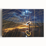 Fiery Expression in Motion – Modern Emotive Figure Wall Art