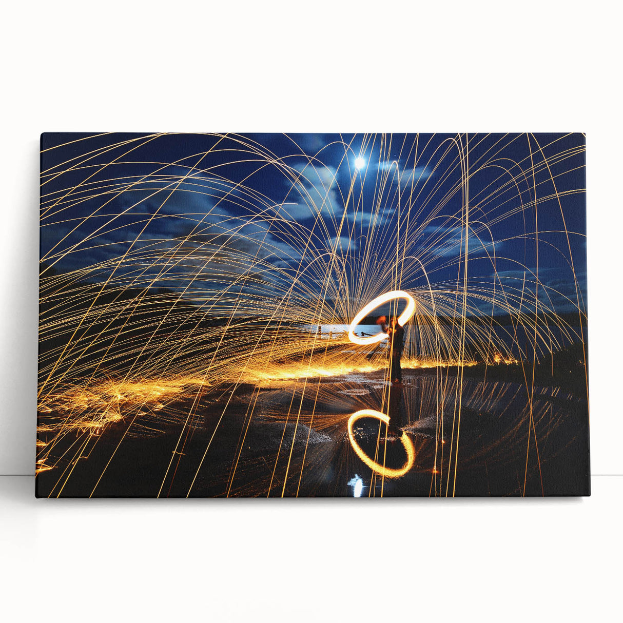 Fiery Expression in Motion – Modern Emotive Figure Wall Art