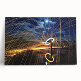 Fiery Expression in Motion – Modern Emotive Figure Wall Art