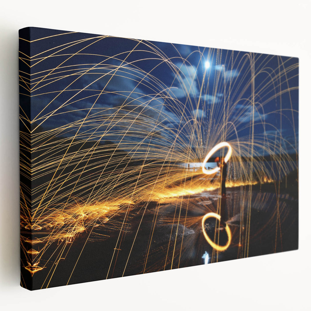 Fiery Expression in Motion – Modern Emotive Figure Wall Art