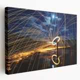 Fiery Expression in Motion – Modern Emotive Figure Wall Art