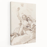 Famous Romantic Era Art: Time and Truth - Historical Romantic Canvas