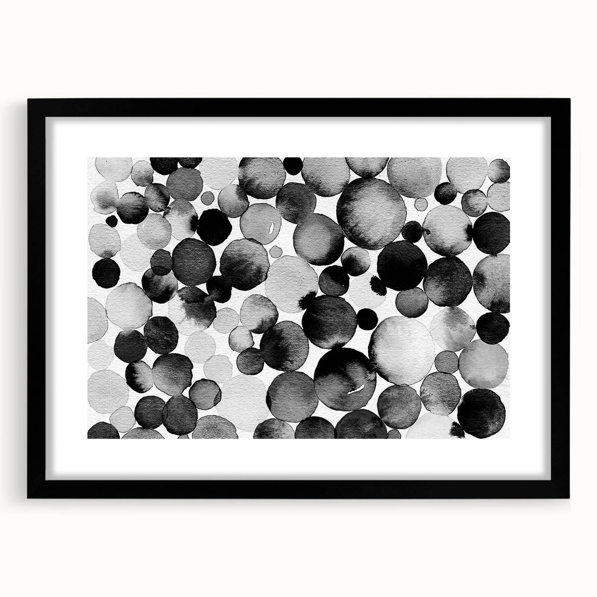 Black & White Abstract Bedroom Wall Art – Canvas & Framed Prints