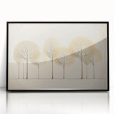 Dining Room Wall Art - Minimalist Gold Tree Contemporary Print