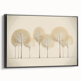 Dining Room Wall Art - Minimalist Gold Tree Contemporary Print