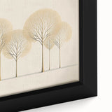 Dining Room Wall Art - Minimalist Gold Tree Contemporary Print