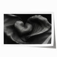Modern Monochrome Heart – Abstract Living Room Wall Art