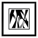Black and White Office Wall Art – Abstract Geometric Corporate Decor