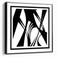 Black and White Office Wall Art – Abstract Geometric Corporate Decor