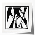 Black and White Office Wall Art – Abstract Geometric Corporate Decor