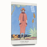 Art Deco Palm Beach Scene – Elegant 1920s Fashion Wall Art Print