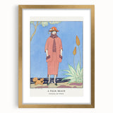 Art Deco Palm Beach Scene – Elegant 1920s Fashion Wall Art Print