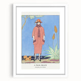 Art Deco Palm Beach Scene – Elegant 1920s Fashion Wall Art Print