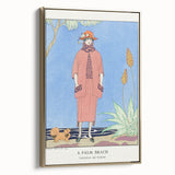 Art Deco Palm Beach Scene – Elegant 1920s Fashion Wall Art Print