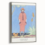 Art Deco Palm Beach Scene – Elegant 1920s Fashion Wall Art Print