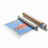 Art Deco Palm Beach Scene – Elegant 1920s Fashion Wall Art Print