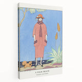 Art Deco Palm Beach Scene – Elegant 1920s Fashion Wall Art Print